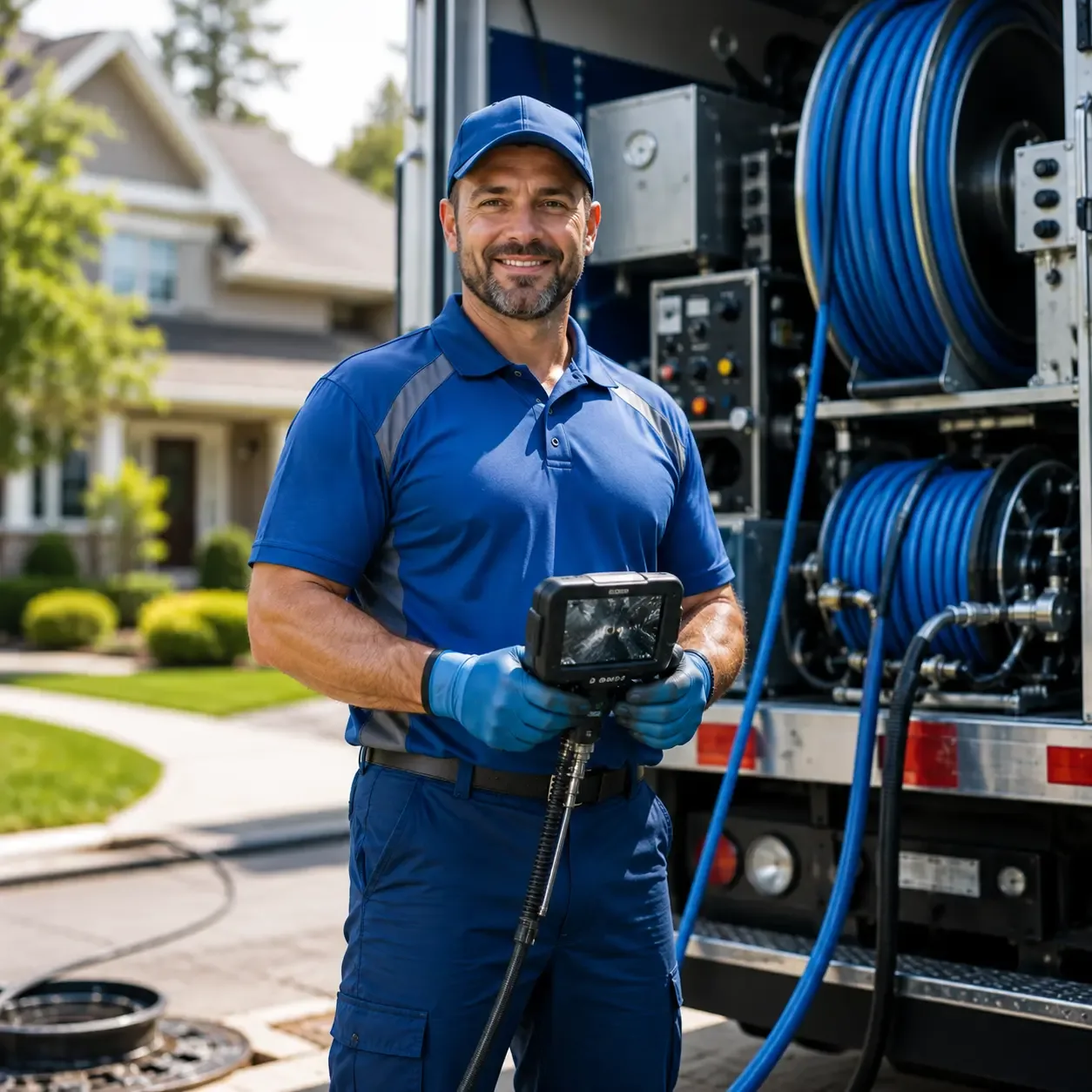 Local outdoor drain cleaning specialists in Rowena, TX